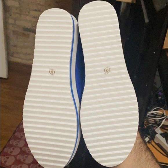 Blue suede Mary Jane Creepers - Picture 2 of 5